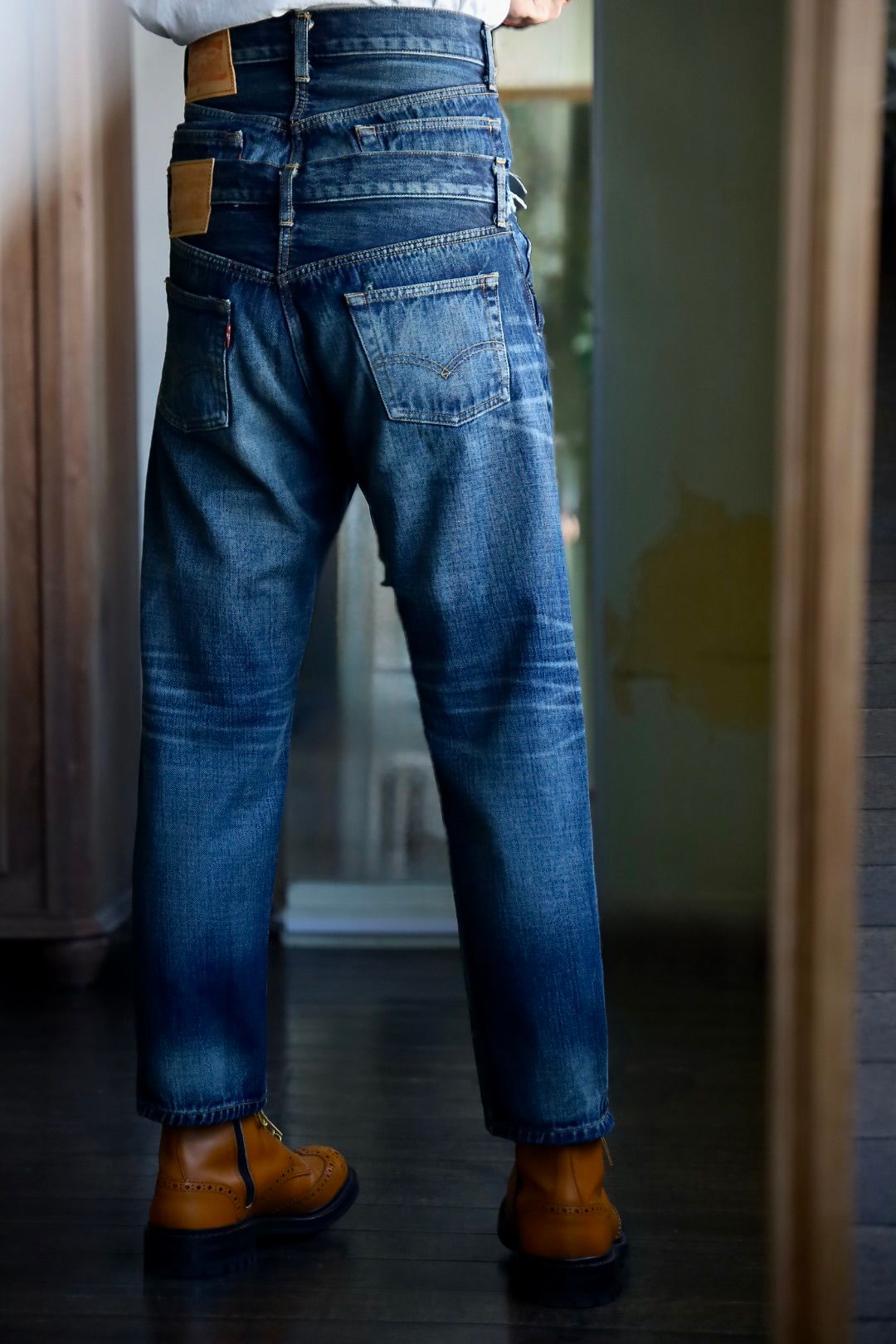 Levi's ジュンヤワタナベのWネームワイドタイプジーパンです。 JUNYA WATANABE MAN（ジュンヤワタナベマン）の「Levi's Wネーム