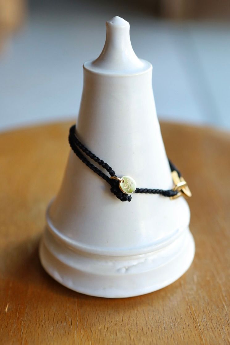 XOLO JEWELRY ショロジュエリー / Connect with Hair Line Link Silk Code Bracelet (XOCB006G)BLACK☆11月15日(土)発売！