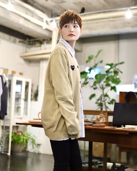 プレイ コムデギャルソン 新作 PLAY CARDIGAN style.2023.12.18