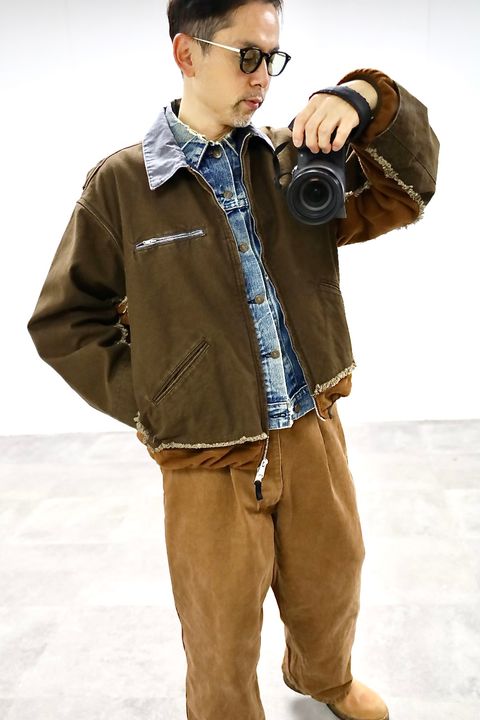 YOKE ヨーク26SS Connected Work Jacketスタイル