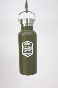 フレッシュサービス  METAL HANDLE THERMO BOTTLE(FSP262-99062)KHAKI