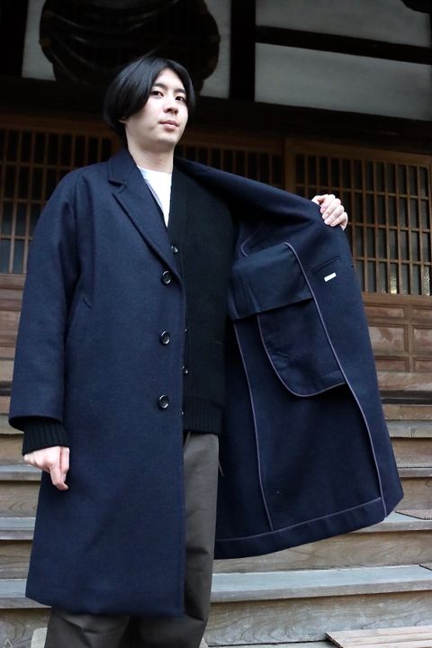 A.PRESSE Chester Coat(21AAP-01-03H)NAVY style