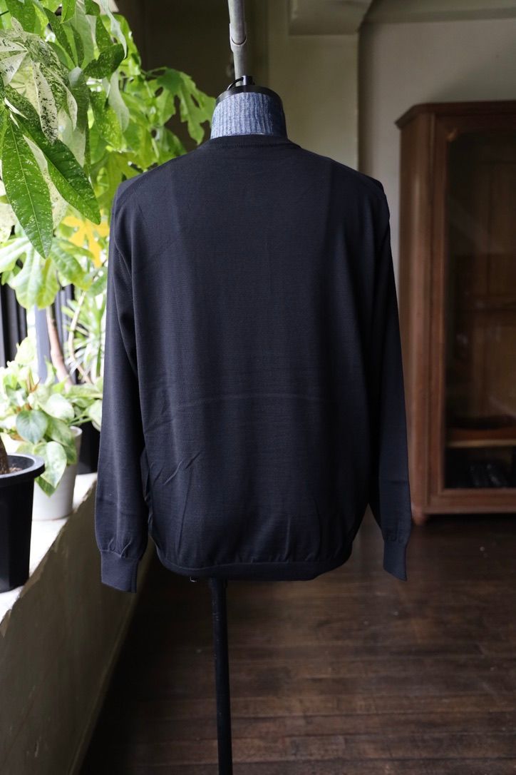 ブラームスルーツストック24FW blurhms Classic Henley L/S(bROOTS24F33)Black☆7月26日(金)発売！