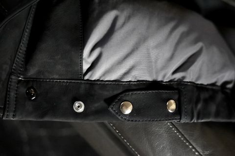 A.PRESSE Nubuck Leather Down Jacketスタイル