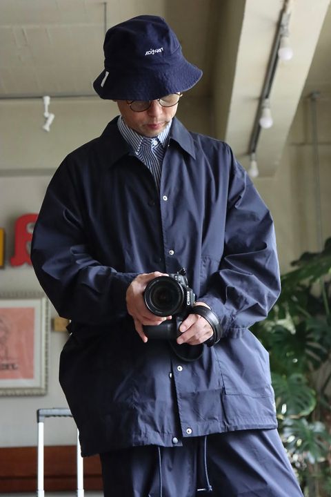 FreshService 22AW SIDE POCKETS STRETCH OVER SHIRTスタイル.2022.8.15.