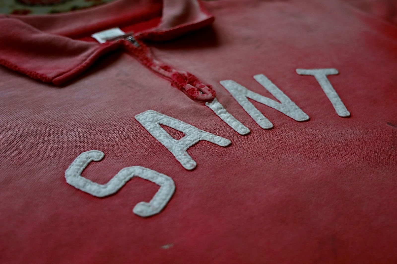 セントマイケル 26SS SAINT HALF ZIP SWEAT(SM-MK8-0000-053)RED☆4月11日(土)発売！