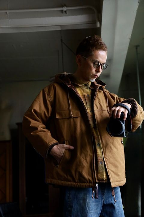 COMME des GARCONS HOMME 26FW リバーシブルキルティングフーデッドパーカスタイル