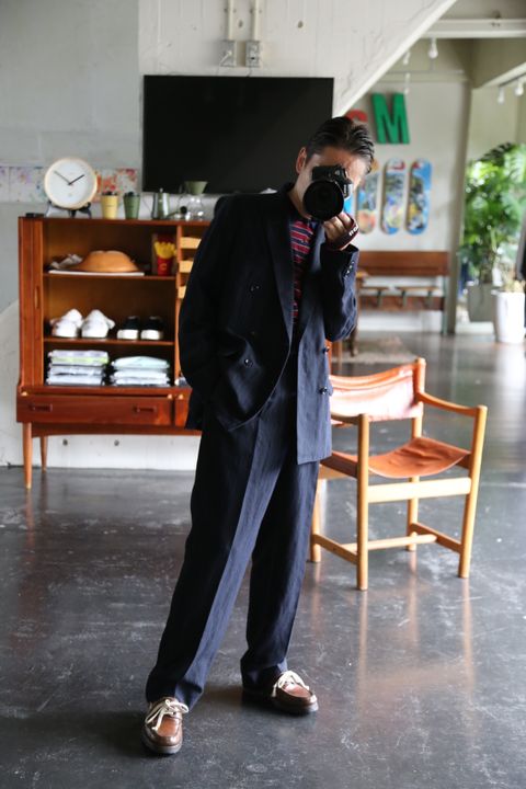 A.PRESSE Double Breasted Jacket(21AAP-01-07M)NAVY STYLE※8月21日発売