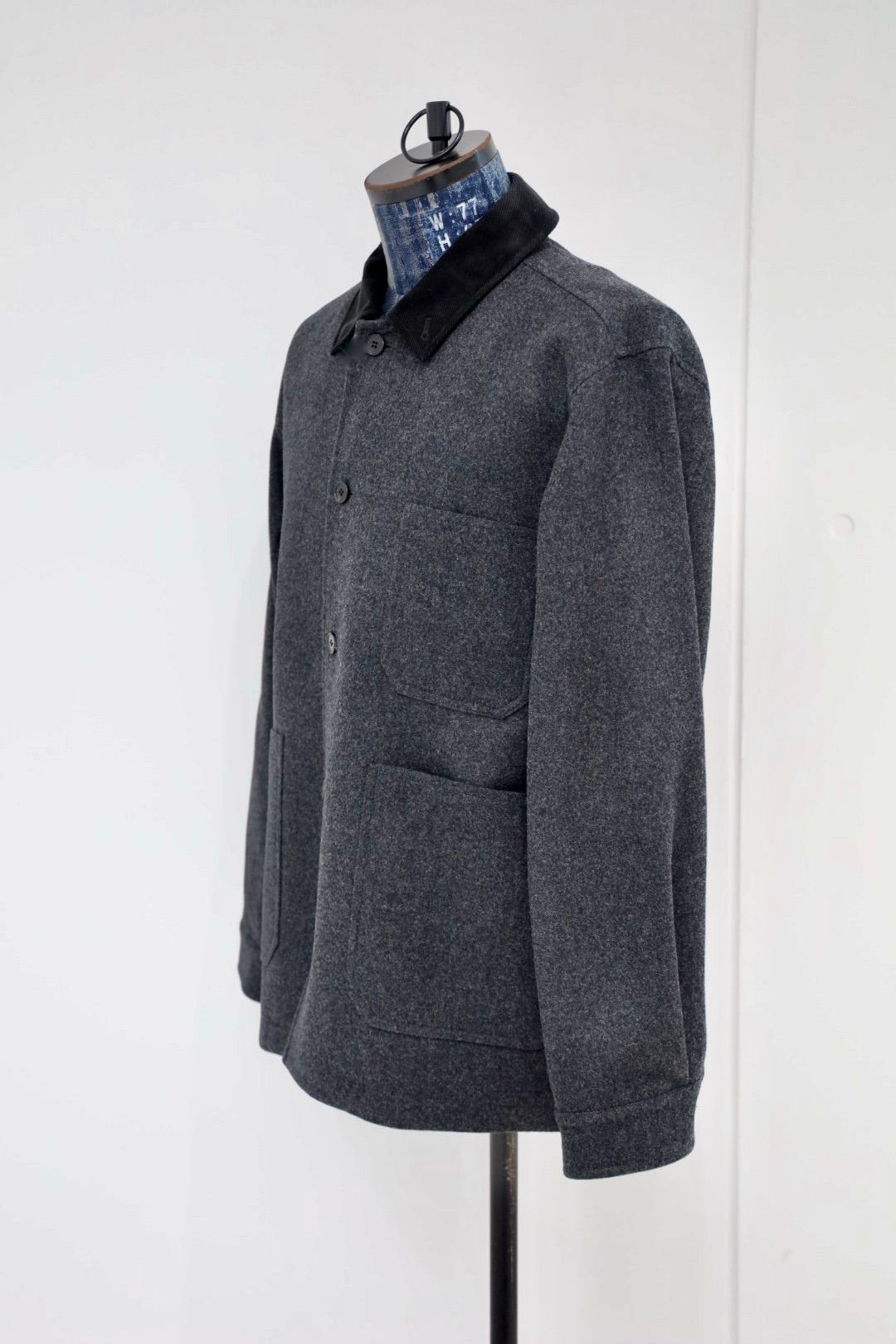 ANOTHER OFFICEアナザーオフィス Santiago Cashmere Work Jacket(AOEFJK011)Heather Charcoal☆10月10日(金)新作発売！