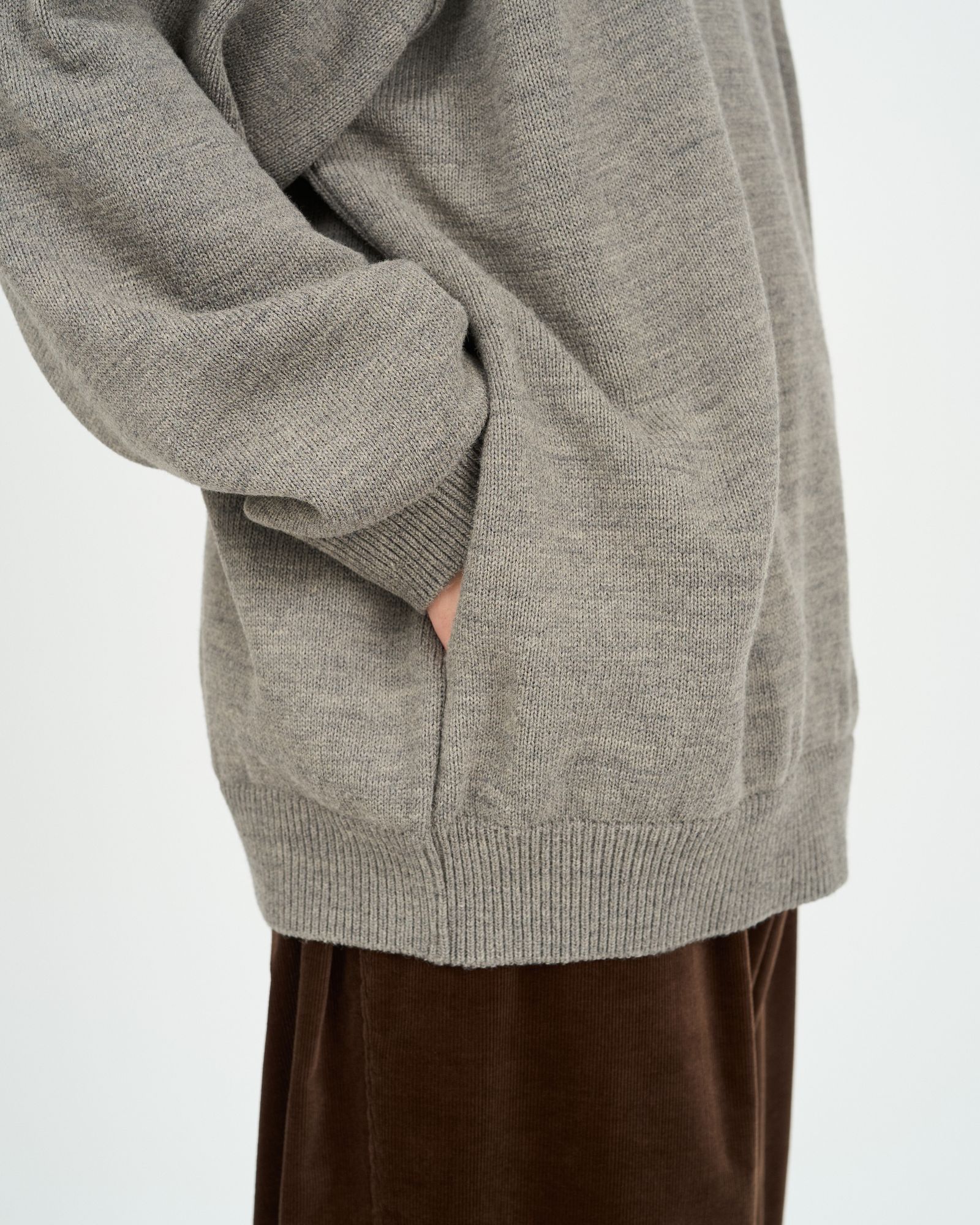 フレッシュサービス 26AW THERMAL JERSEY CREW NECK KNIT(FSC263-80007)GRAY☆10月17日(土)新作発売！
