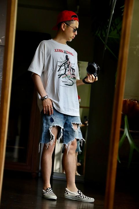 ©SAINT M×××××× 攻殻機動隊コラボ GITS GS_SS TEE"WHITE"スタイル