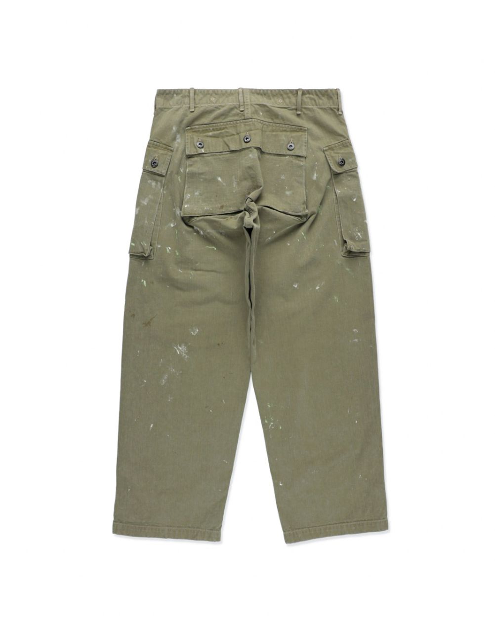 BOW WOW 25FWバウワウ PAINT STAINED USMC P-44 HBT TROUSERS(BW252-PU4HT)PAINT STAINED OD★10月11日(土)発売！