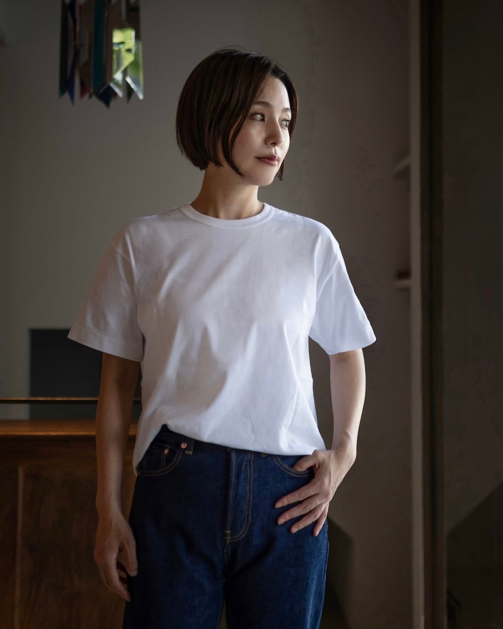 PLAY COMME des GARCONS バックワンポイントTシャツ style