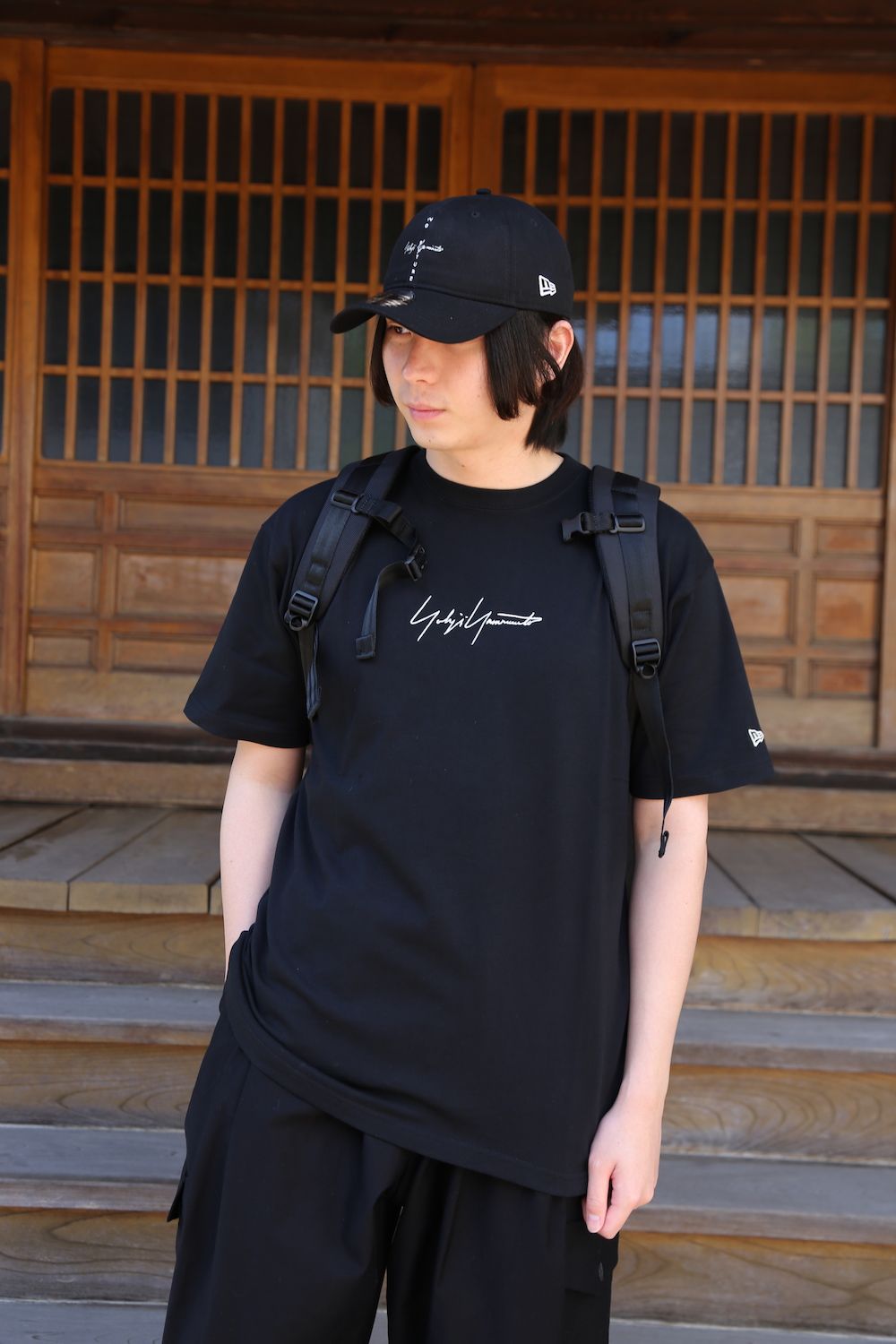 Yohji Yamamoto 半袖コットンTシャツ SS21 シグネチャーロゴ(HD-T95 