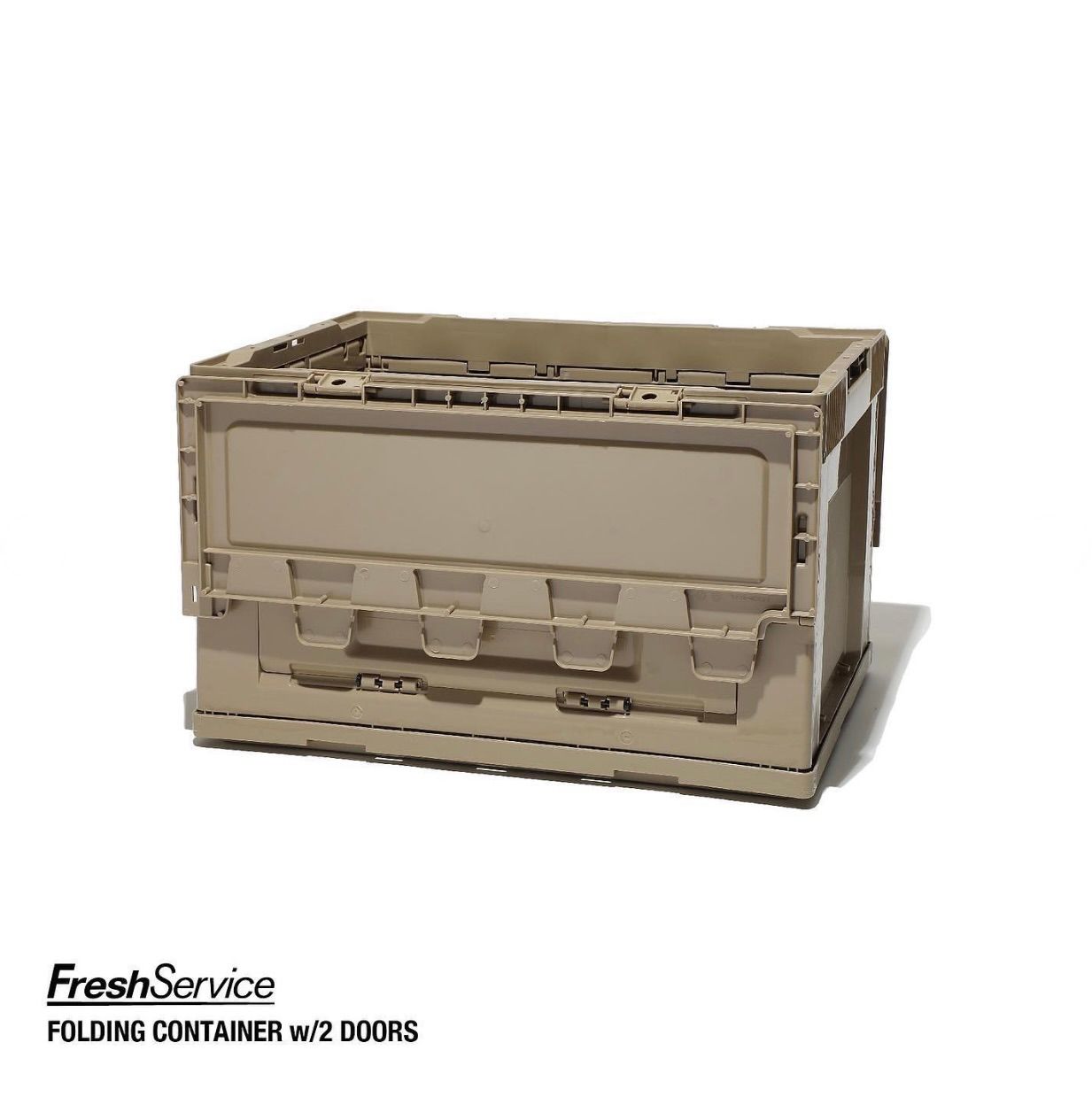 フレッシュサービス FOLDING CONTAINER w/2 DOORS "SAND"