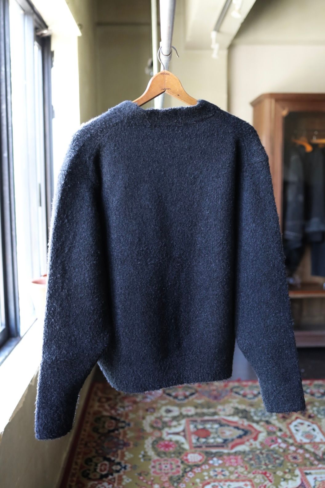 アプレッセ 2025 STYLE2 Cashmere Mole Yarn Cardigan(25AAP-03-19)CHARCOAL☆10月25日(土)発売!