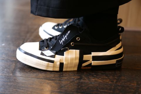 Yohji Yamamoto 丸首半袖メッセージプリントTシャツスタイル.2020.7.25.
