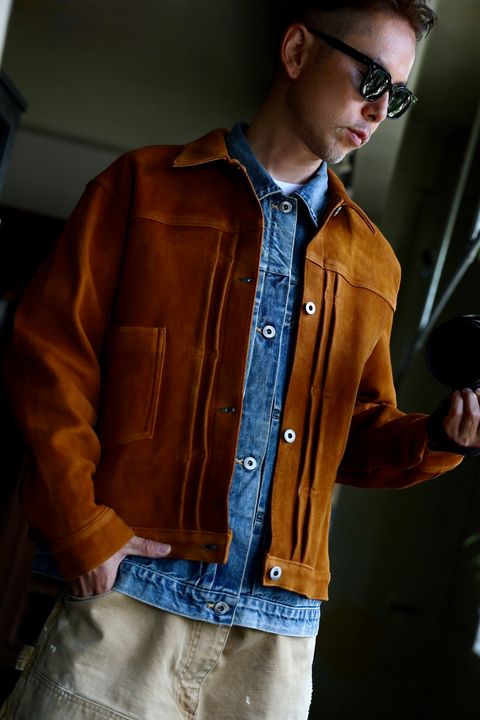 アプレッセ 2025 STYLE2 Vintage Suede Leather No.213 Jacket(25AAP-01-59)