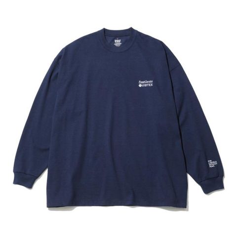 フレッシュサービス VIBTEX for FreshService L/S CREW NECK TEE (NAVY)