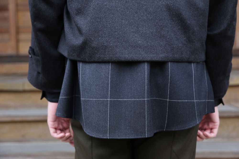 YOKE 新作 CASHMERE 3WAY BAL COLLAR SHARE COAT(YK20AW0134C)"CHARCOAL"style.2020.10.10.