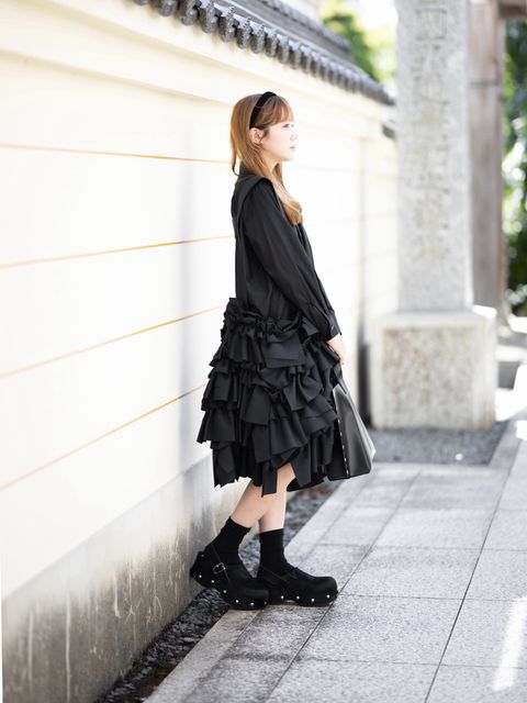 tao 26FW エステルツイルサロペットスカート style.2026.8.6