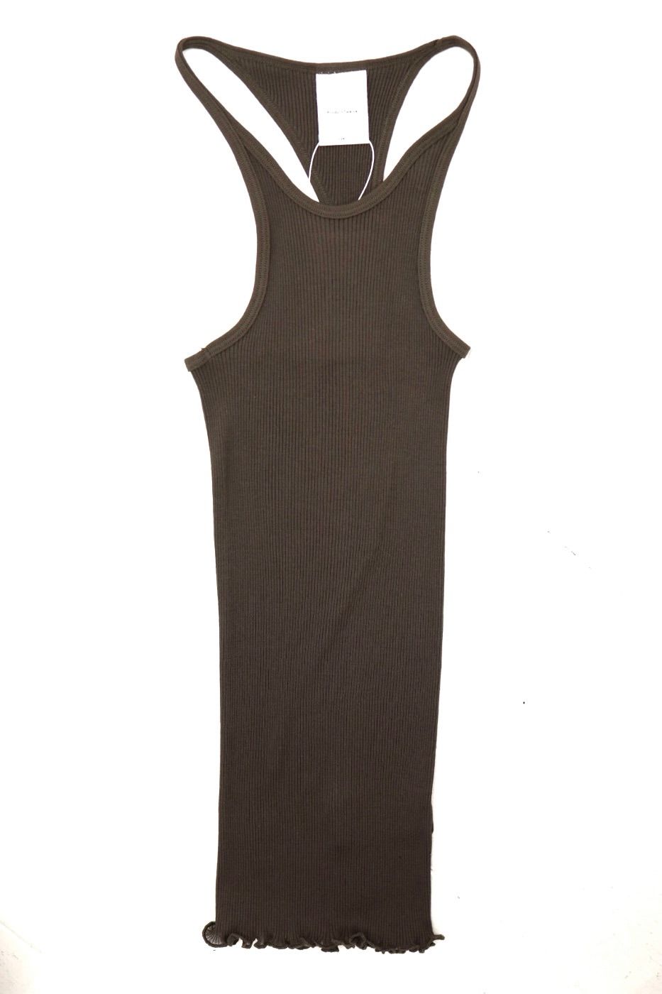 【Women's】プロダクトトゥエルブ  C/N Rib Asymmetry Tank Top(26SS-WCS14)BROWN☆新作発売！