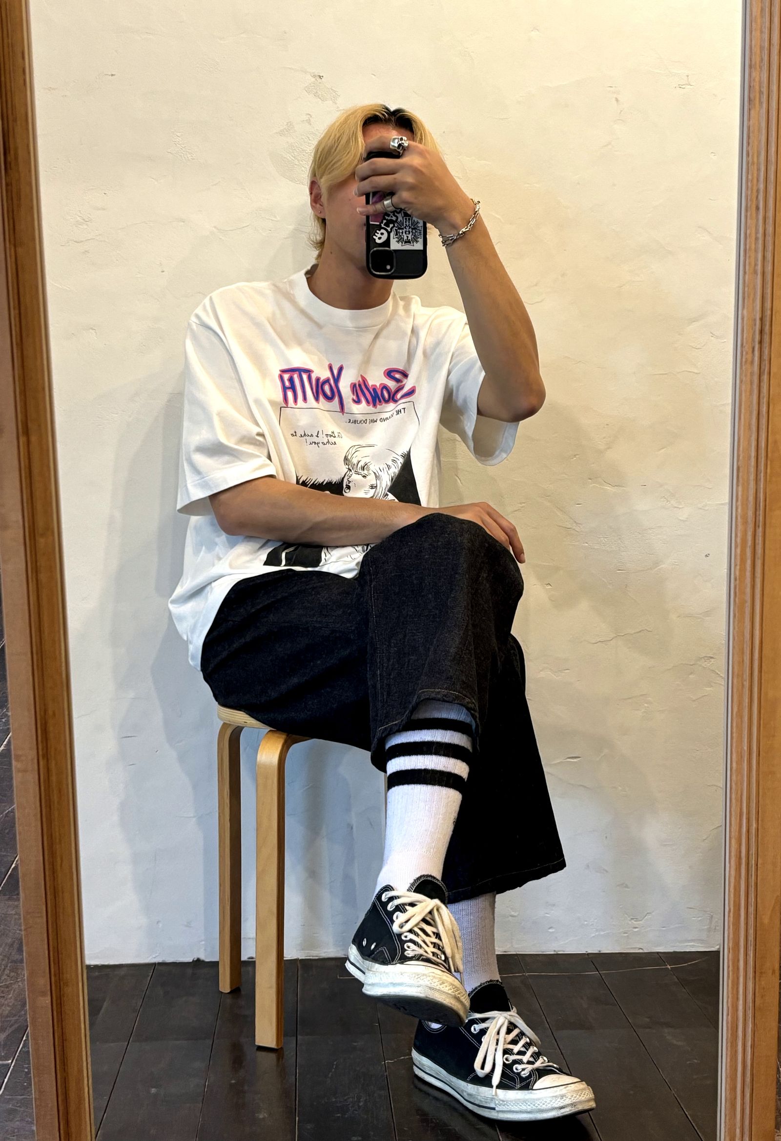 blurhmsROOTSTOCK 24SS 新作Echo Print Tee WIDE style 2024.5.7