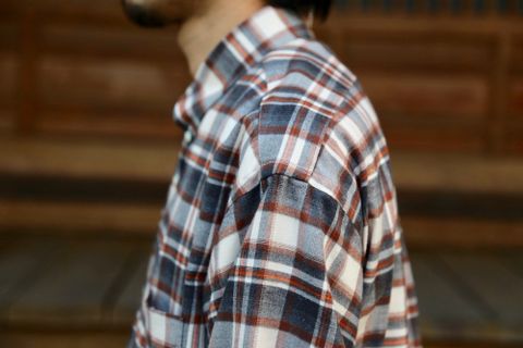 Graphpaper THOMAS MASON for GP Check B.D Box Shirt style.2020.10.4.