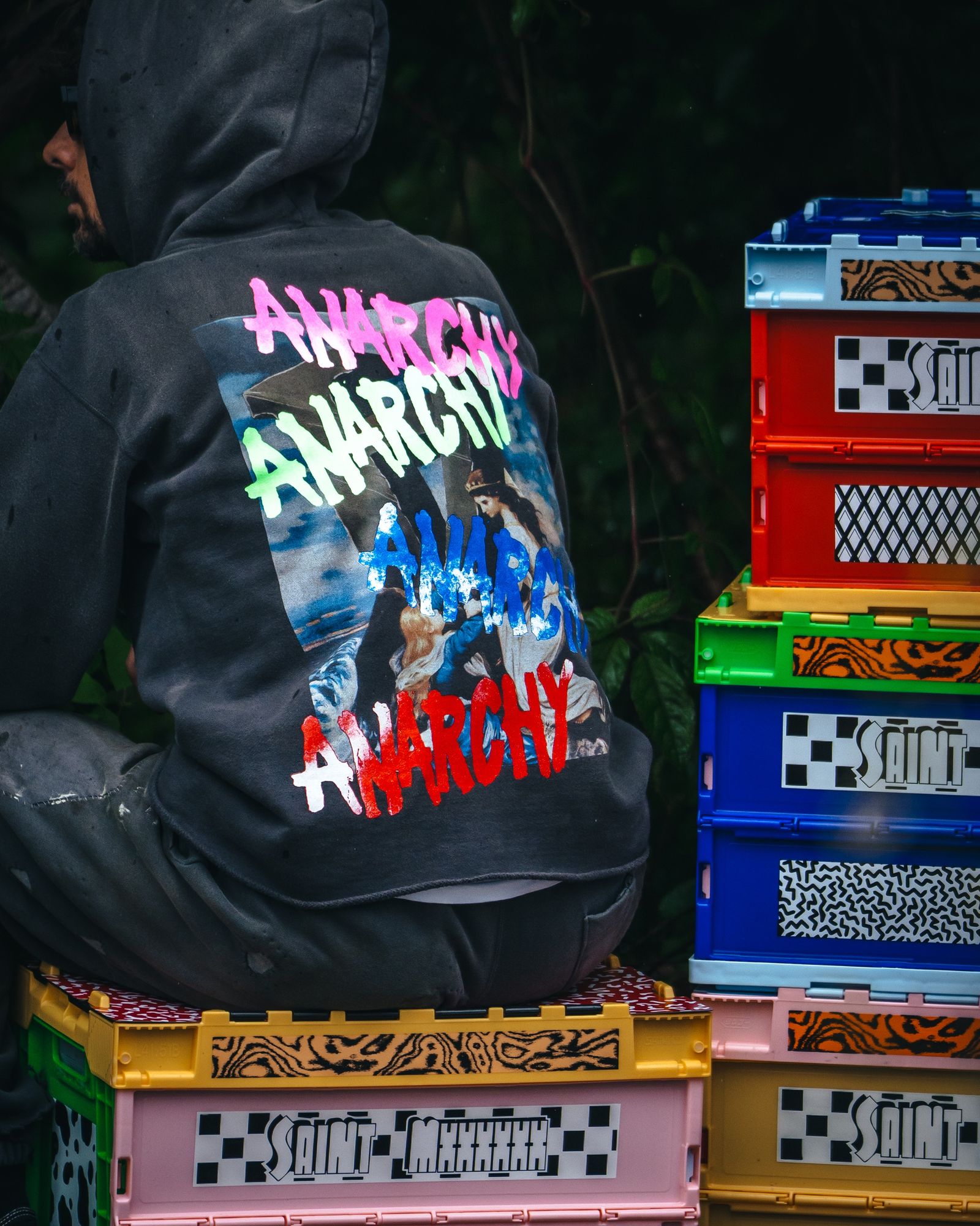 セントマイケル HOODIE ANARCHY(SM-HR1-0000-119)BLACK★10月11日(土)発売！