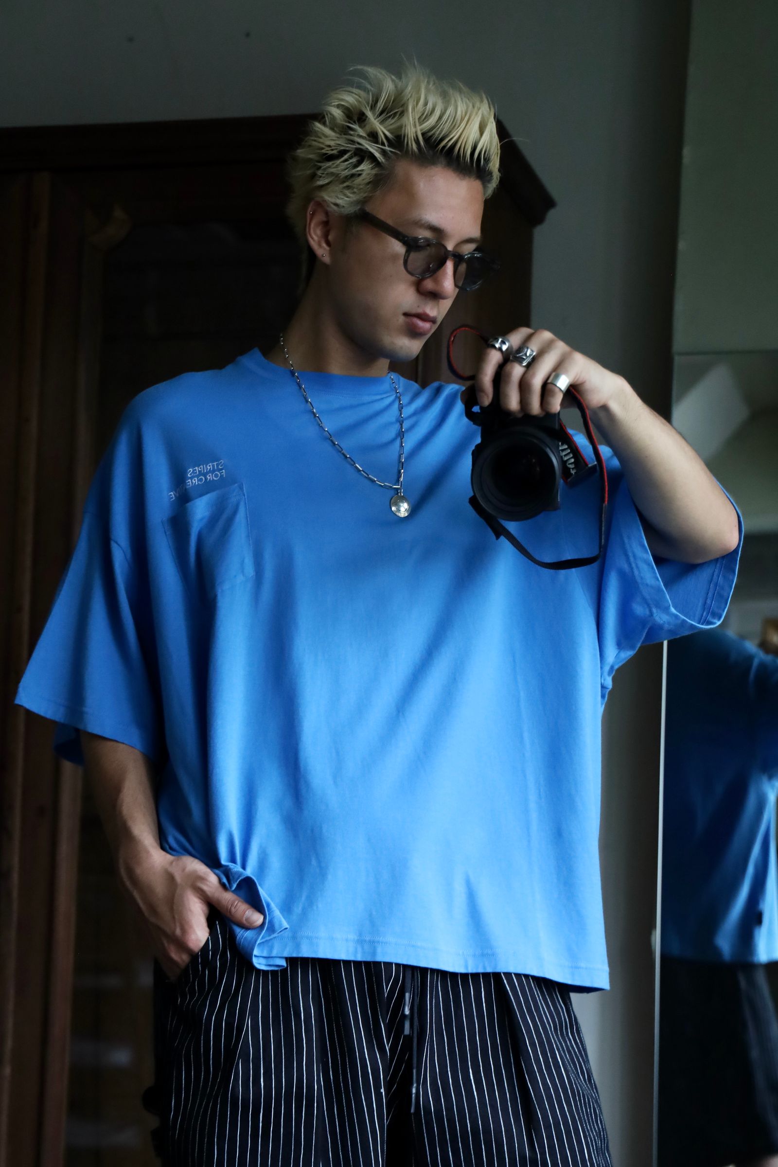 SFC SUPER BIG FLAT POCKET TEE MARK スタイル