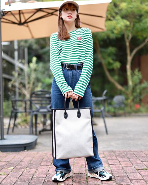 プレイ コムデギャルソン 新作Striped T-Shirt style.2023.3.19