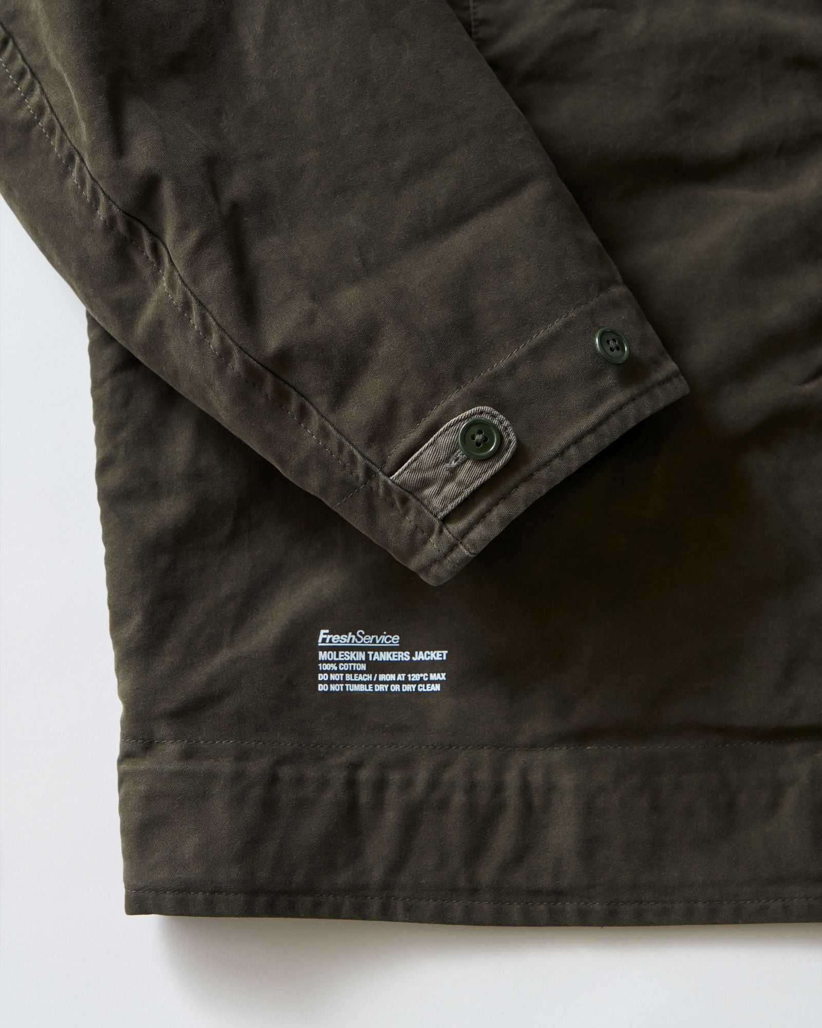フレッシュサービス MOLESKIN TANKERS JACKET(FSC261-30216)DEEP GREEN★2月21日(土)発売