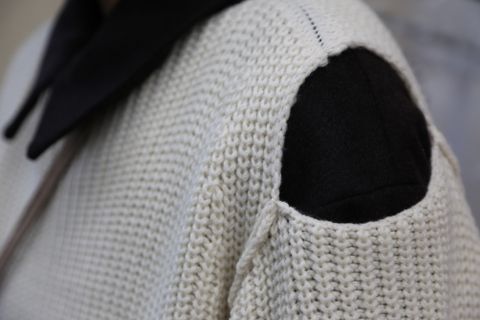 sulvam Slit over knit style 2020.12.27.