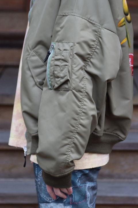 doublet VEGETABLE DYED MA-1(22SS13BL132) style.2022.1.16
