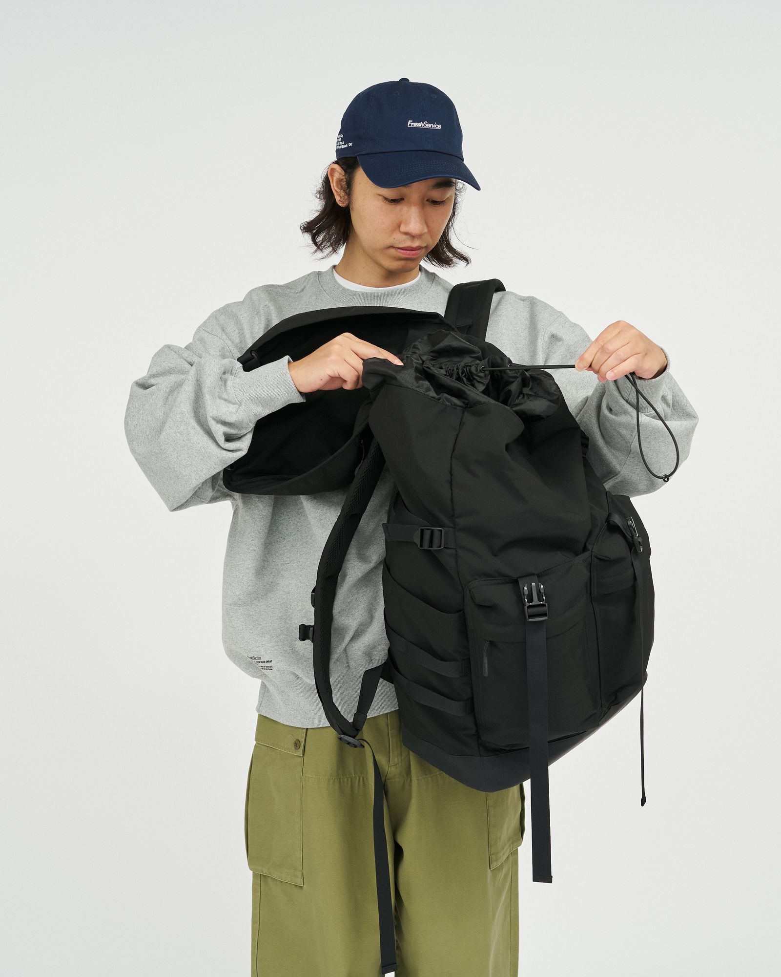 フレッシュサービス EXPEDITION BACKPACK(FSP253-90066)BLACK
