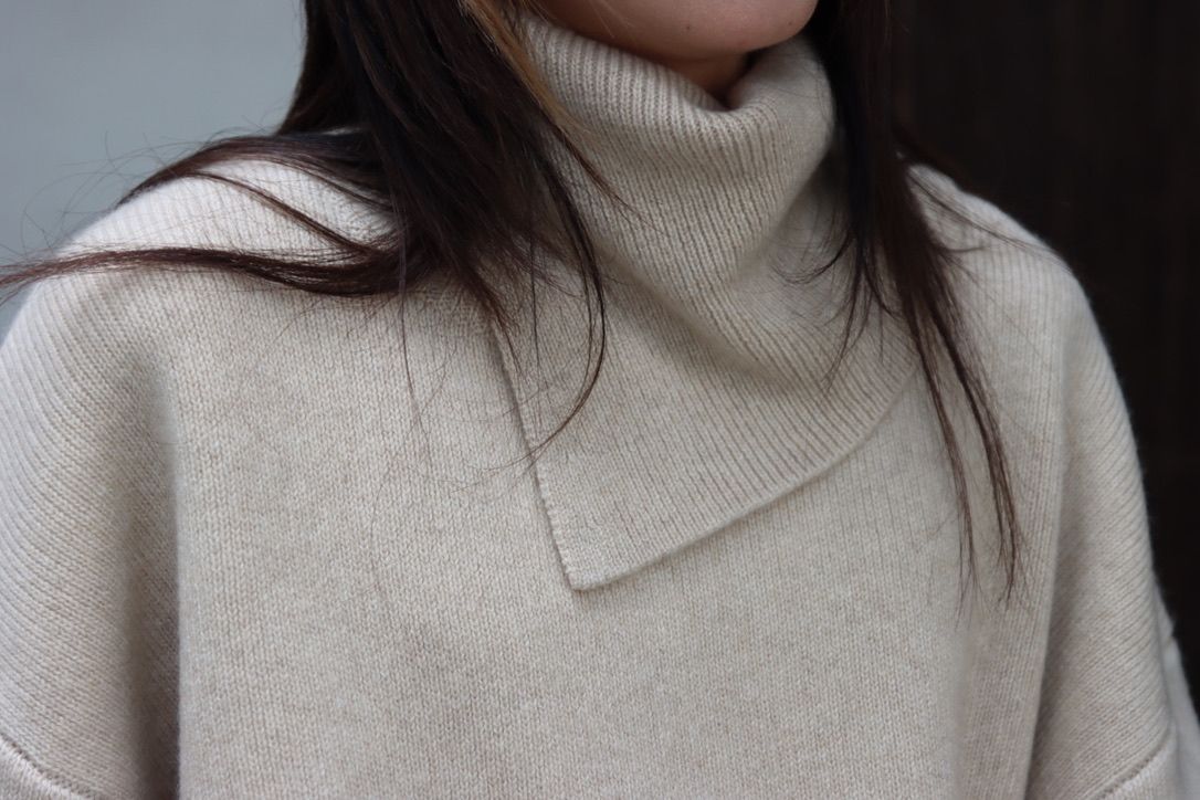 SEEALL 22AW SLIT HIGHNECK SWEATER style.2022.9.10