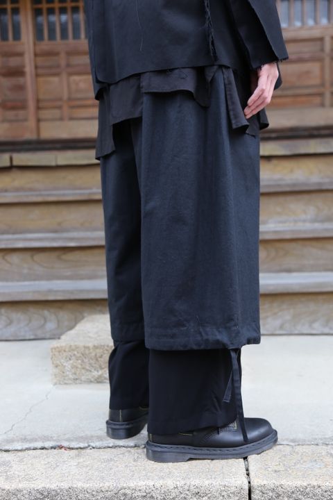 Yohji Yamamoto pour Homme 2020AW 新作 M-3BS 重ねST止レイヤードジャケット(HR-J10-802)style.2020.11.23.