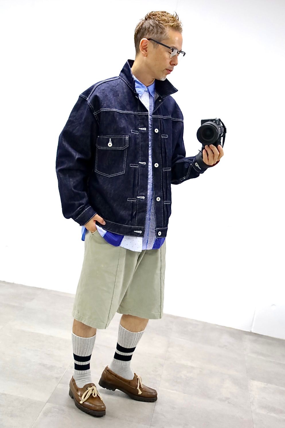 COMME des GARCONS HOMME 26FW 綿反応デニムジャケットスタイル