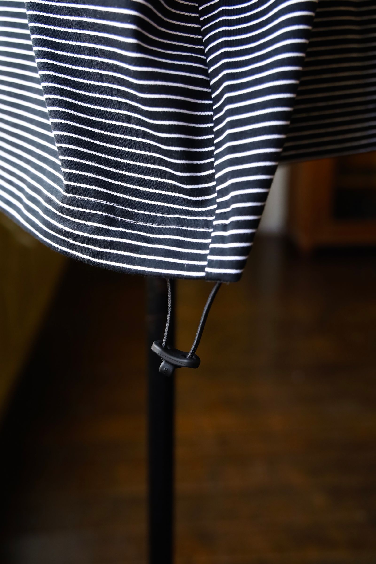イズネス25SS BALLOON BORDER SHORTSLEEVE T-SHIRT(25SS_46_31SSSH05-3)BLACK×WHITE border