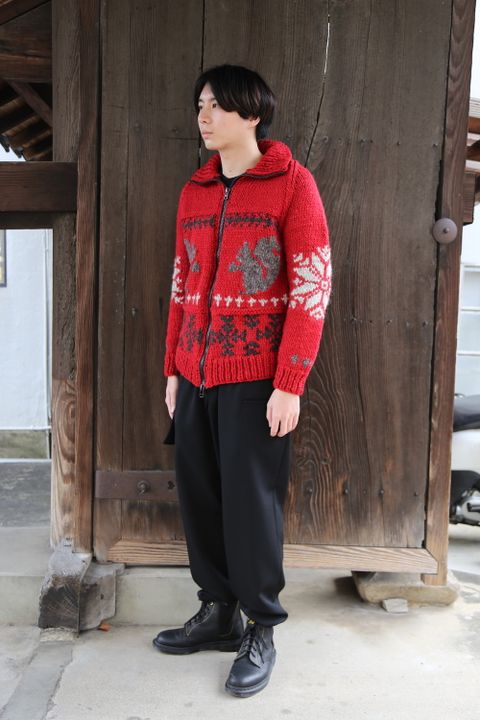 Yohji Yamamoto "BANG ON!" 新作ニットブルゾンstyle.2020.12.6.