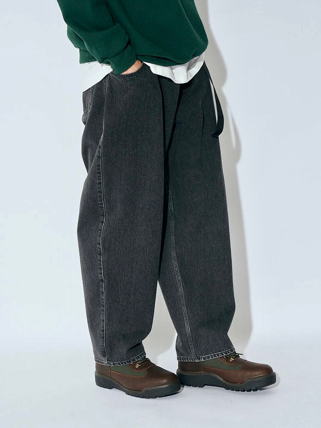 セダンオールパーパス23FW Oval Logo Denim Pant(SD23F-PT07)BLACK☆8月12日(土)発売！