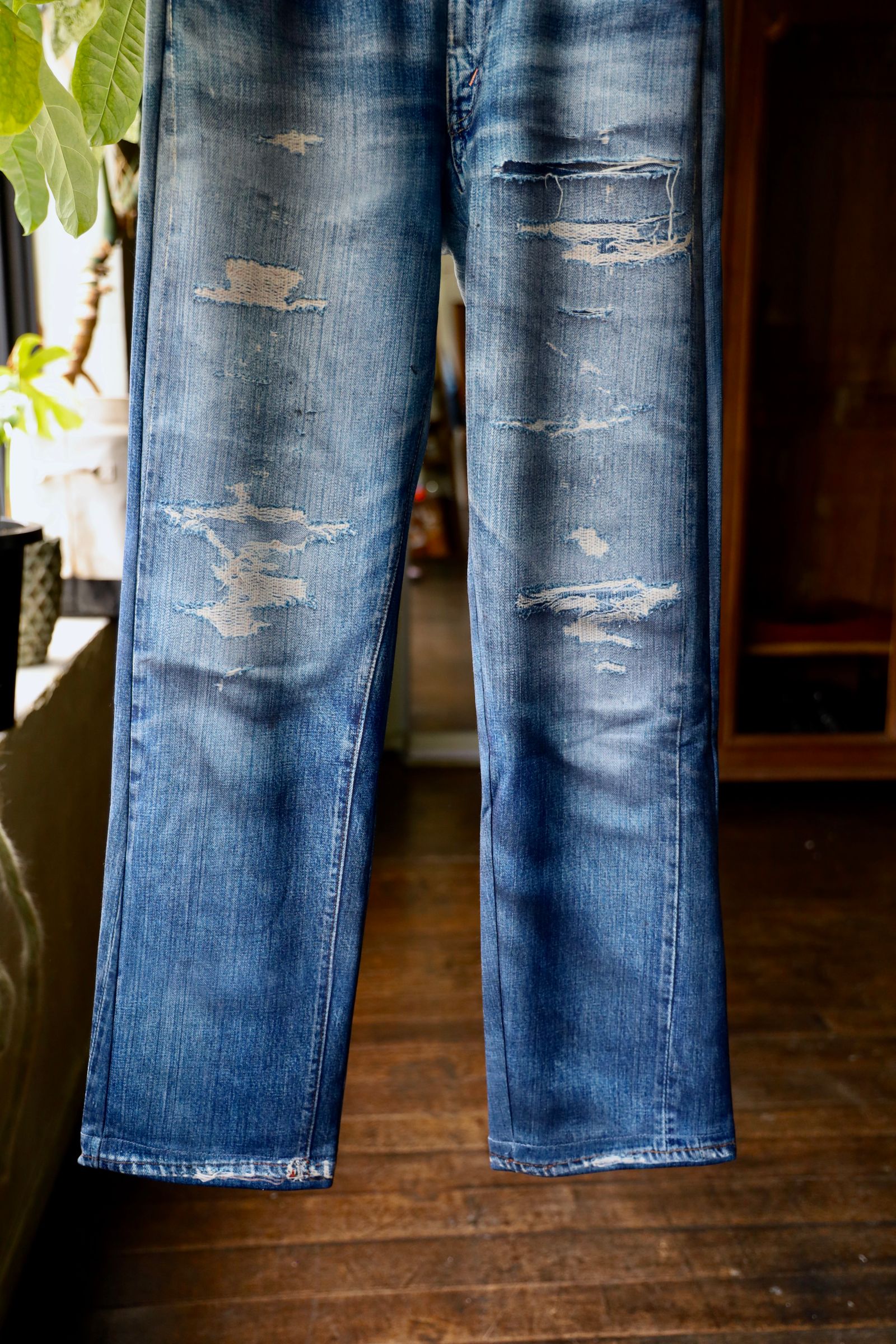 トーキングアバウト ジ アブストラクション 25AW DENIM PRINT STARIGHT PT(2526AW-PT-001)BLUE☆新作発売！