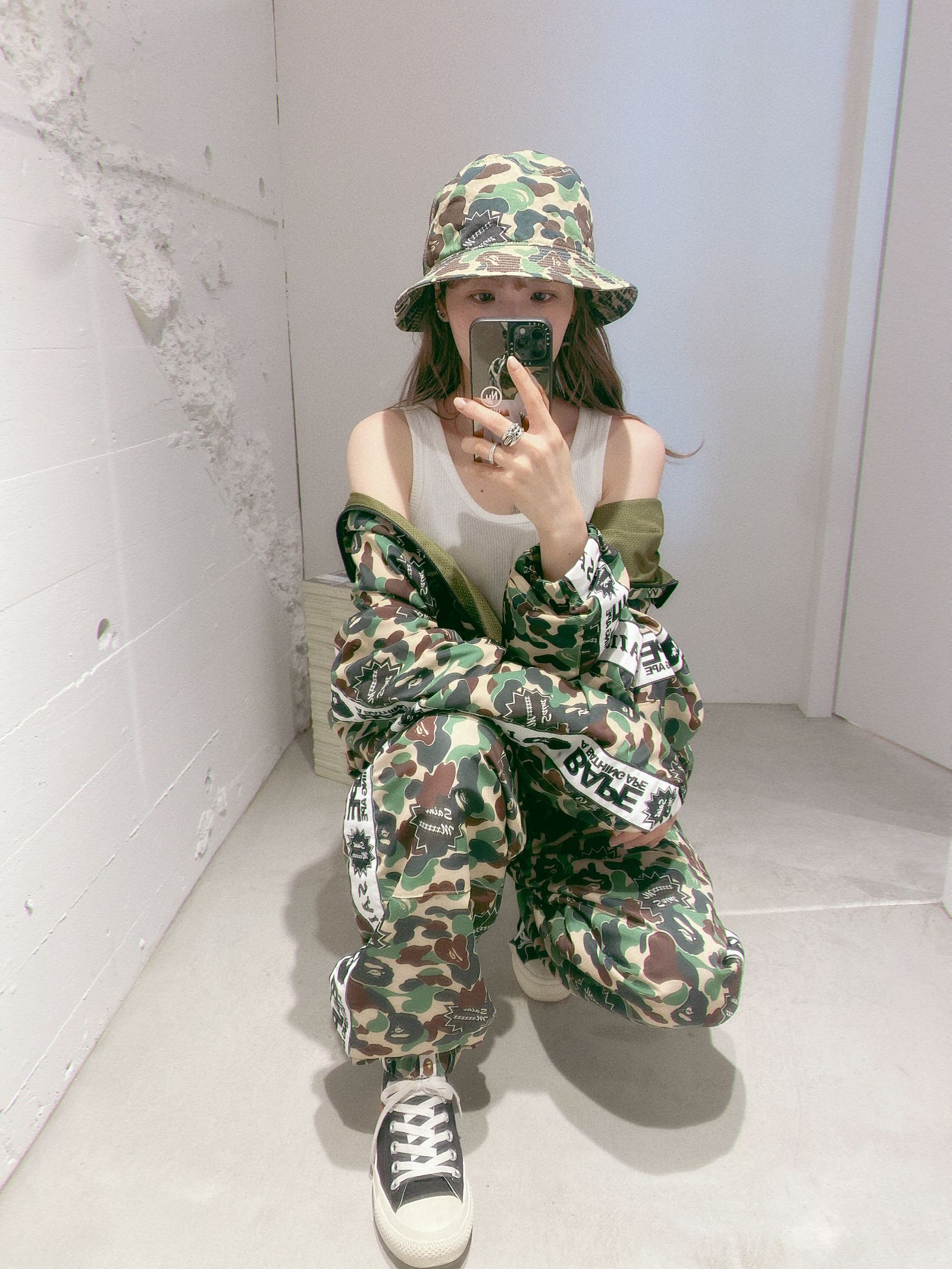 セントマイケル 新作BAPE JACKET&BAPE PANTS style.2024.4.27