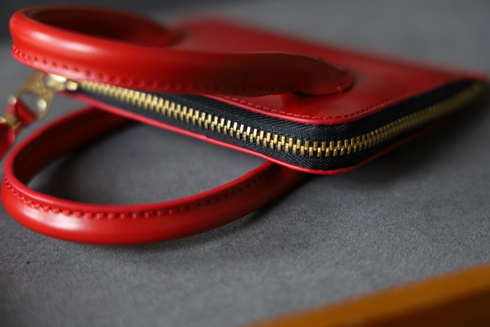 コムデギャルソン 財布 HANDELS L字型ZIP WALLET (8Z-U310-051)RED☆9月27日発売！