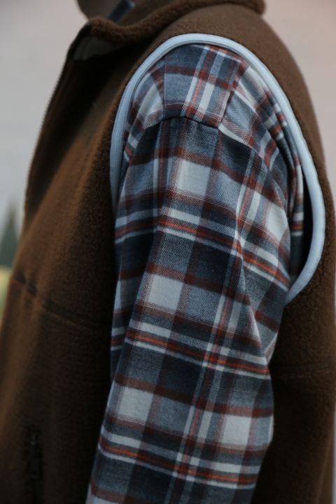 Graphpaper Wool Boa Zip-Up Vest Style.2020.10.2.