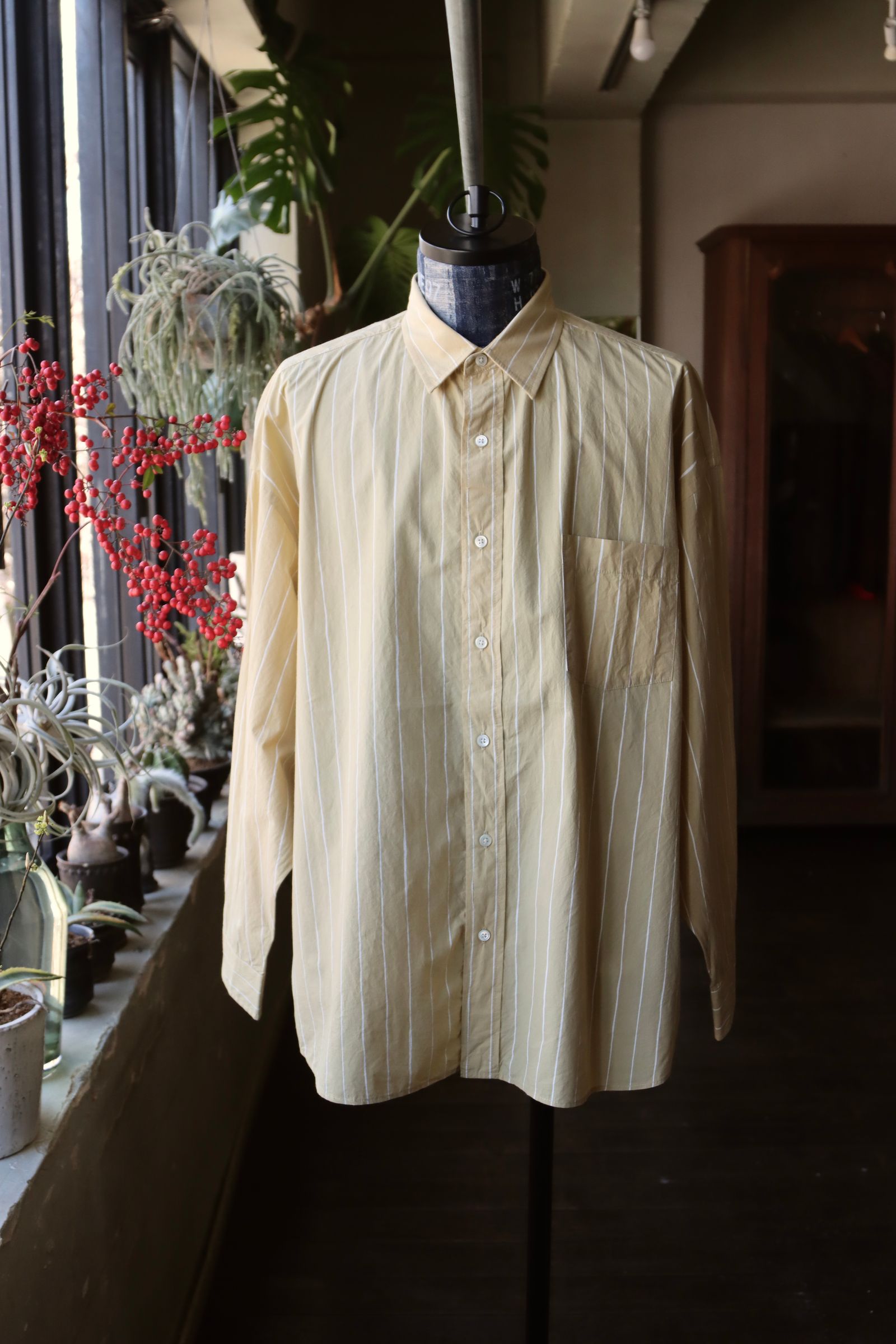 S.F.C 24SS エスエフシー SFC STRIPE SHIRT(SFCSS24S02)Yellow☆2月24日(土)発売！