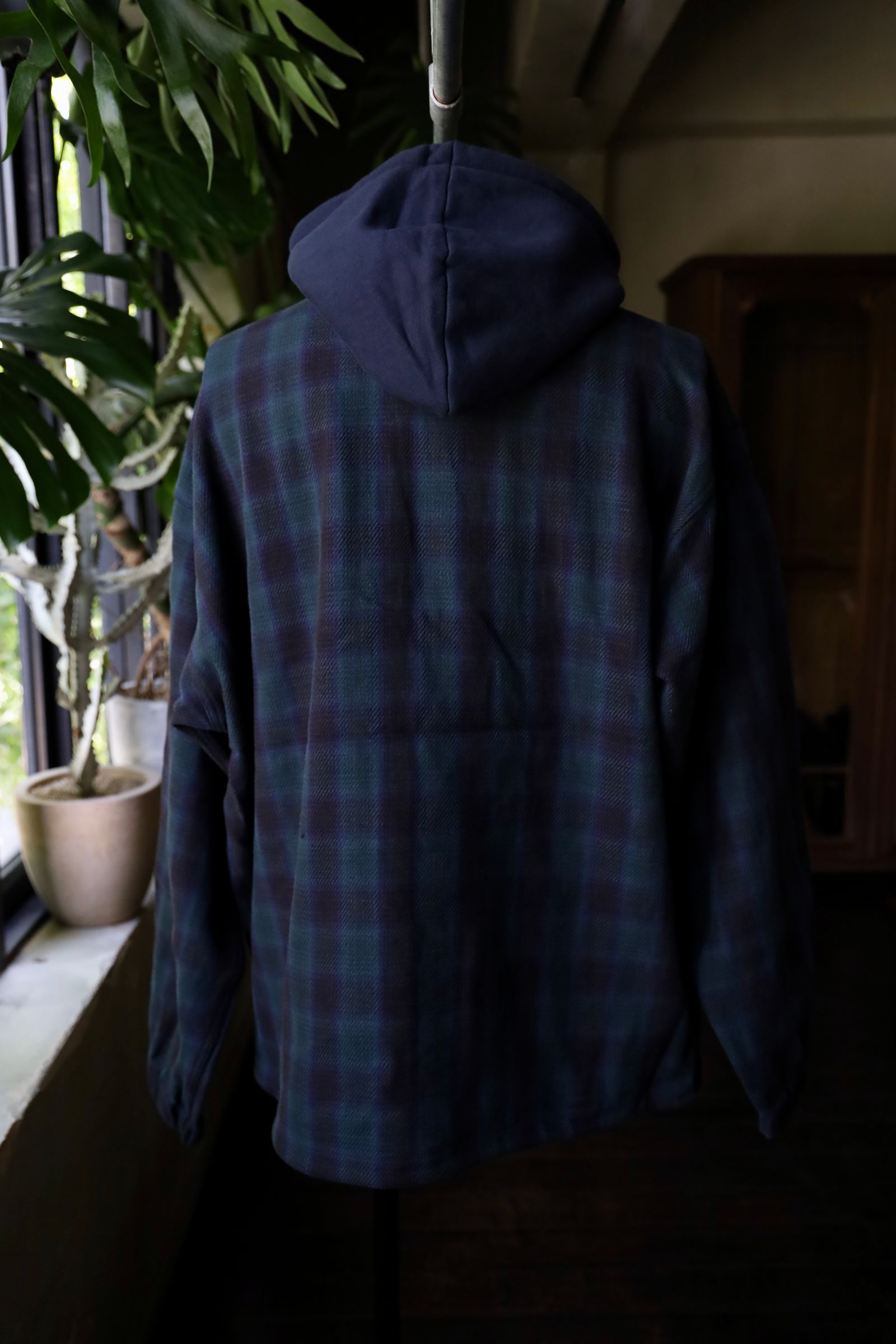 セダンオールパーパス FW24 Flannnel Hoodie(SD24F-SH03)Blackwatch☆9月21日(土)発売！