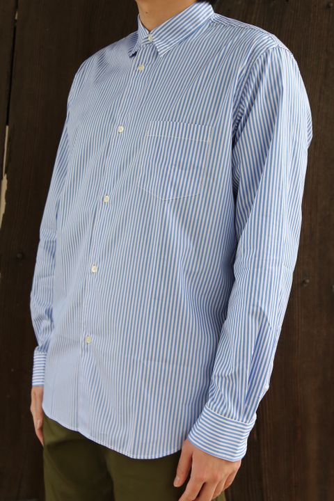 Comme Des Garcons Homme HOMME刺繍ストライプシャツ(HG-B019-051) style.2021.3.12.
