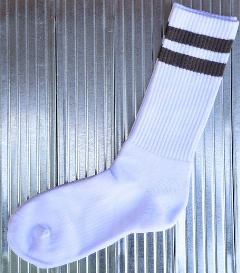 フレッシュサービスソックス 2-PACK LINE CREW SOCKS (GRAY)