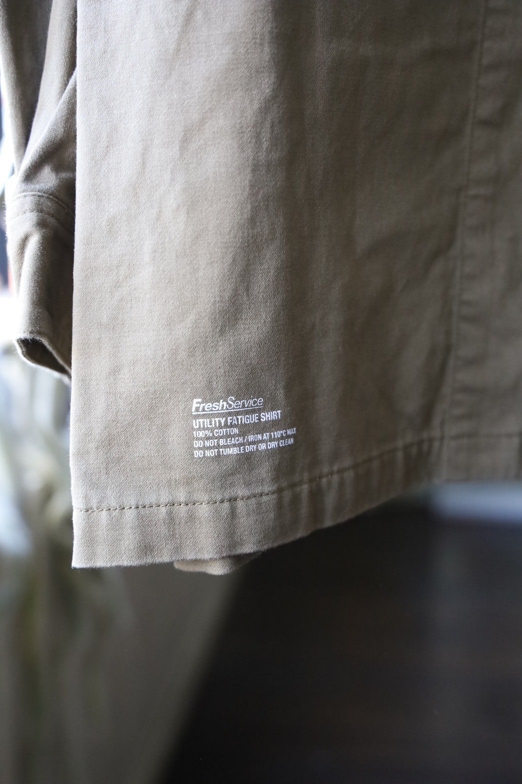 フレッシュサービス UTILITY FATIGUE SHIRT(FSC251-20138)GREEN(TAN)